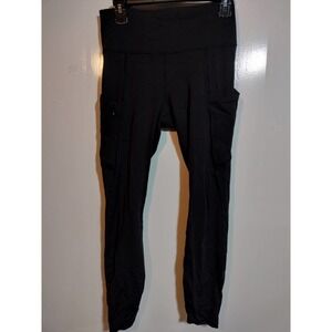 Athleta black athletic pants woman size small with side pockets
